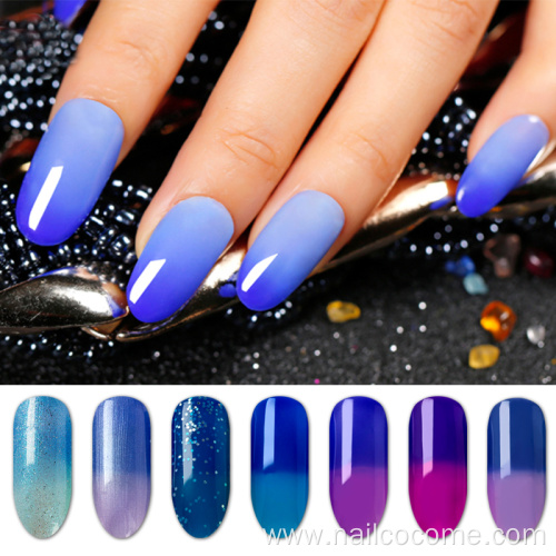 Hot selling 7.3ml 24colors temperature change color nailart